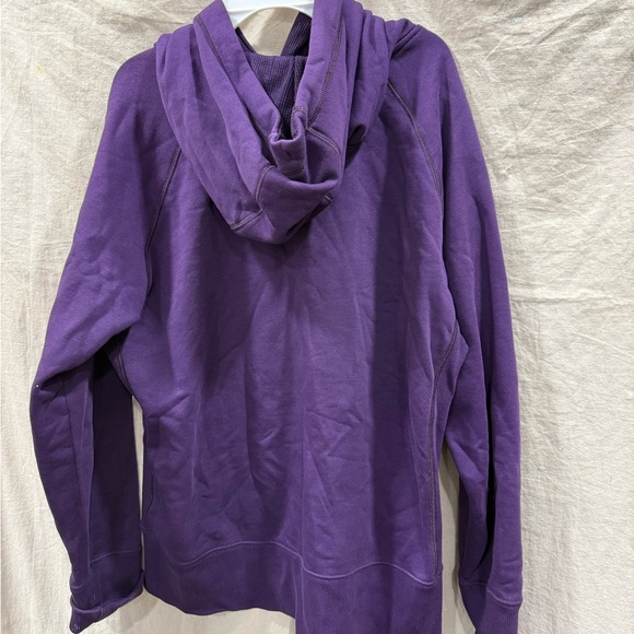 Under Armour Purple Hoodie Sweatshirt with Yellow Accents.  Womens Size Medium - Picture 3 of 5